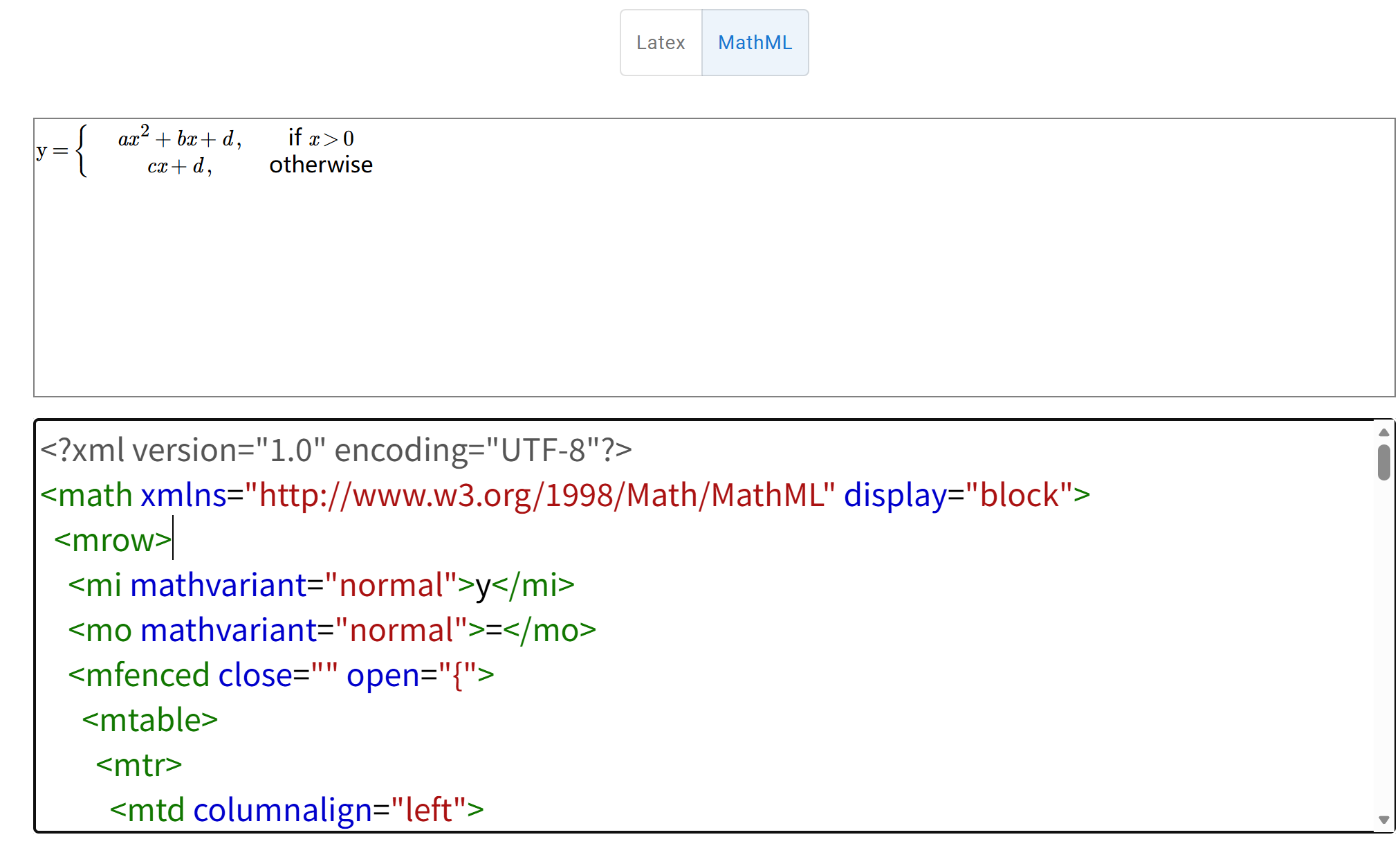 MathML应用